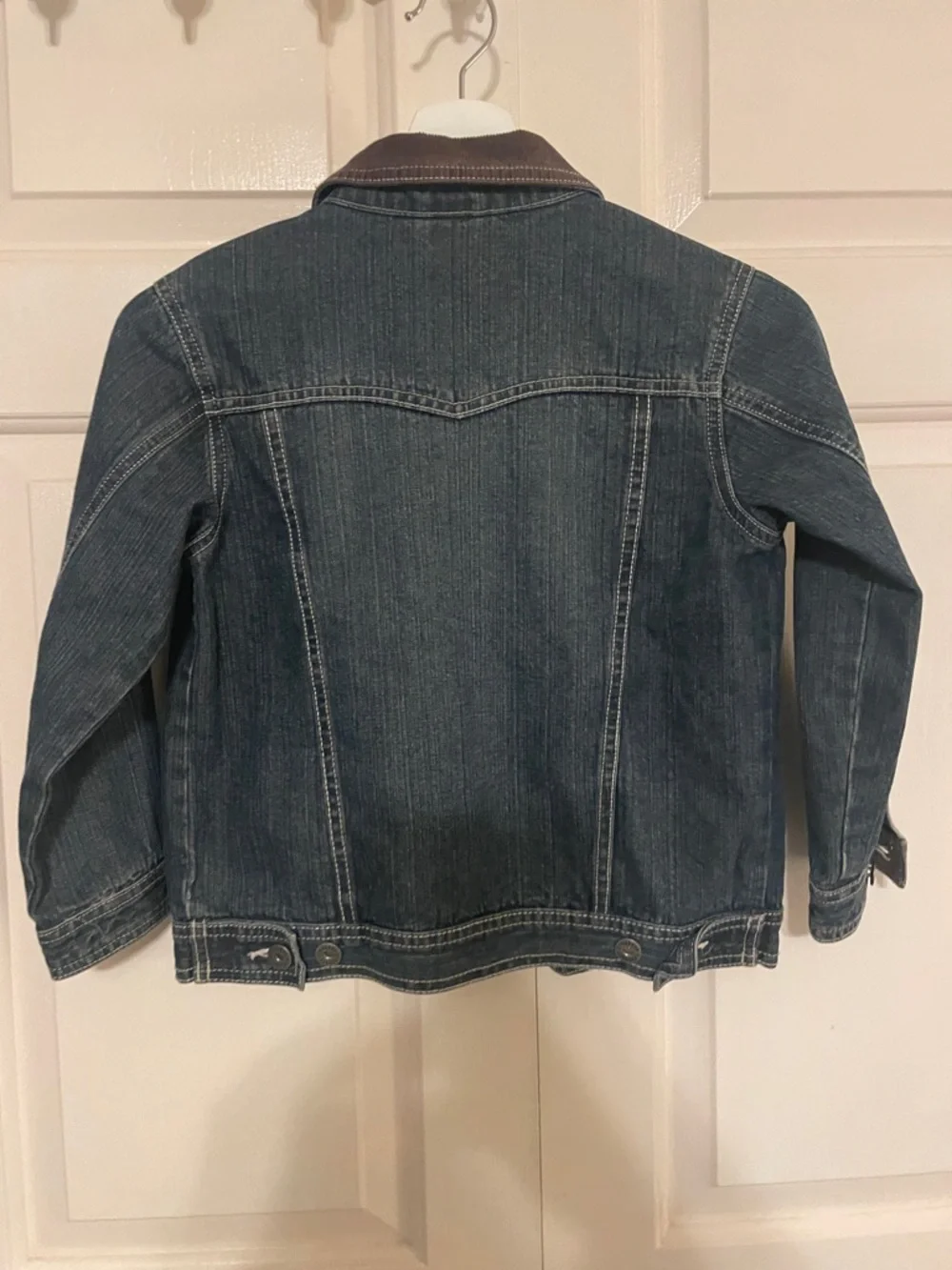 Gymboree Blue Denim Jacket with Brown Corduroy Collar